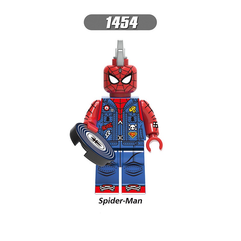 1pc Mainan Balok Bangunan Super Hero Spiderman Bahan ABS Untuk Edukasi Anak