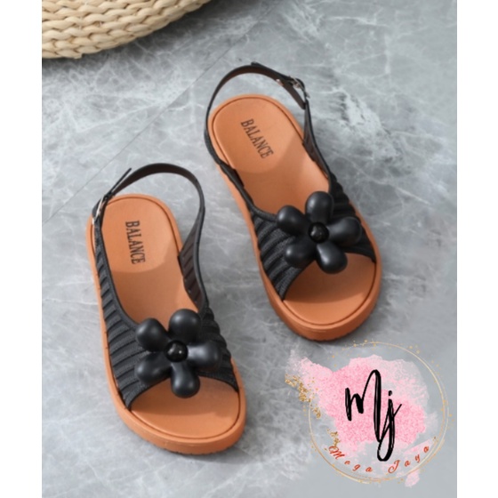 ( COD ) Sandal Jelly Wanita Balance Slop tali Wanita import