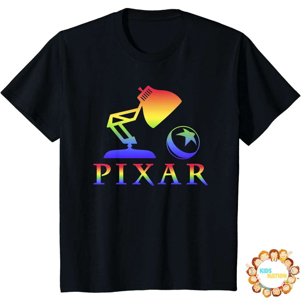 Baju anak Disney Pixar Rainbow Pixar Logo T-Shirt