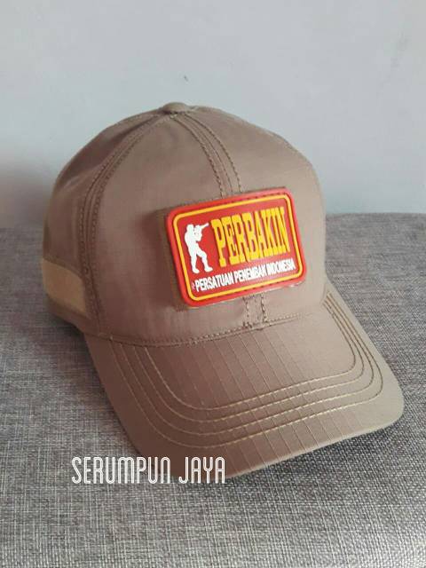 TOPI TAN PERBAKIN - TOPI + PATCH PERBAKIN