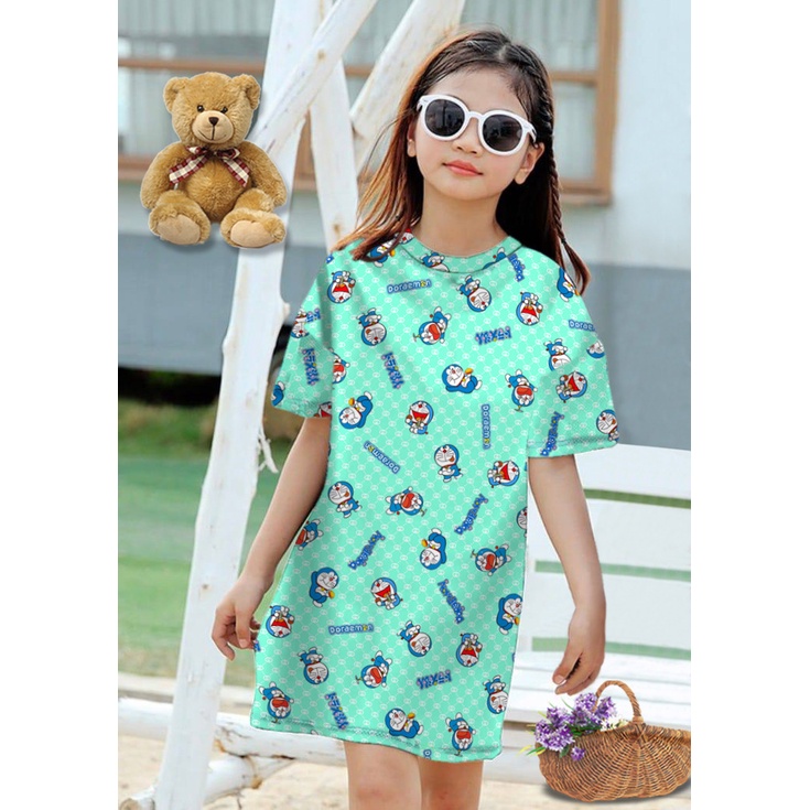 RILLO - DASTER ANAK PEREMPUAN MOTIF FULL PRINT / DASTER UMUR 3-8 TAHUN pt 2