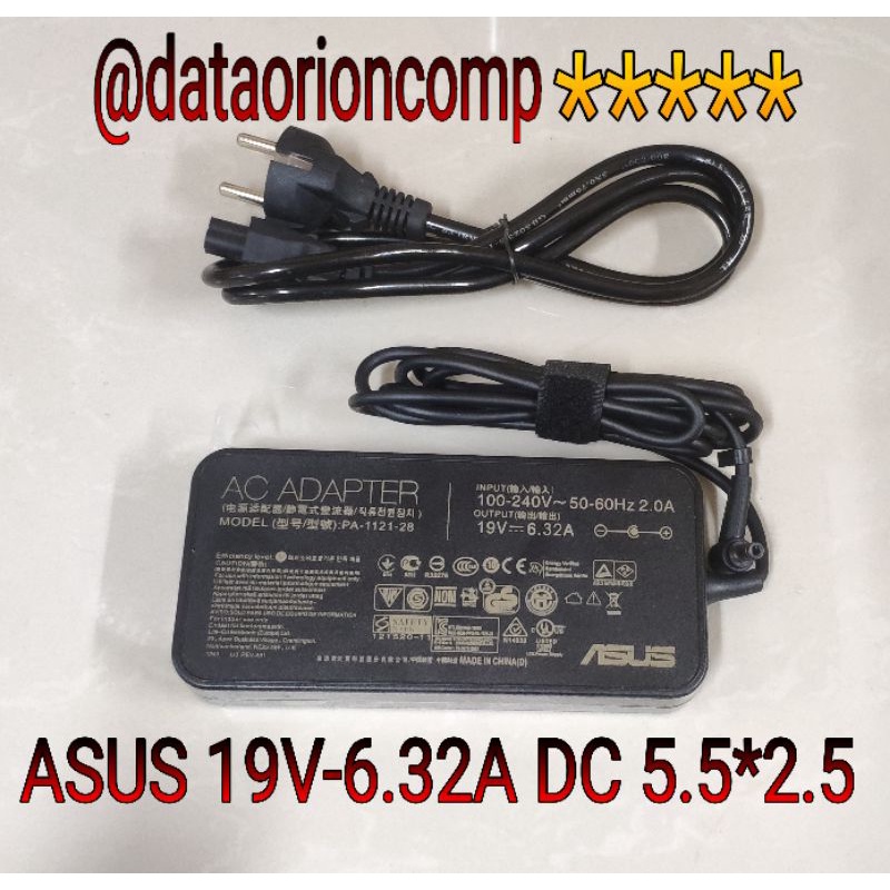 Adaptor Charger Asus ROG GL552 GL552V GL552VW GL553 GL553VD GL553V GL553VE GL552VW-DH71 19V 6.32 A dc 5.5x2.5