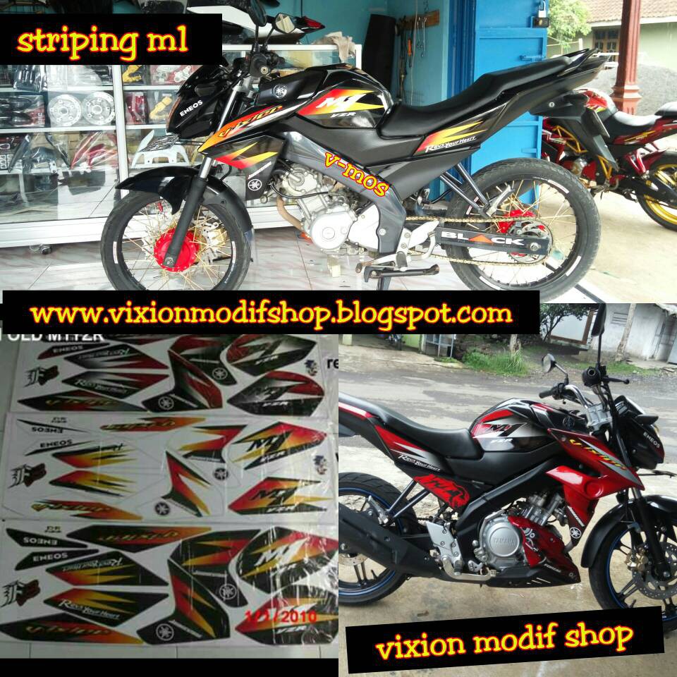 Striping Sticker Lis Variasi Motor Yamaha NVL New Vixion Lightning Striping Sticker Lis Variasi Motor Yamaha NVL New Vixion Lightning