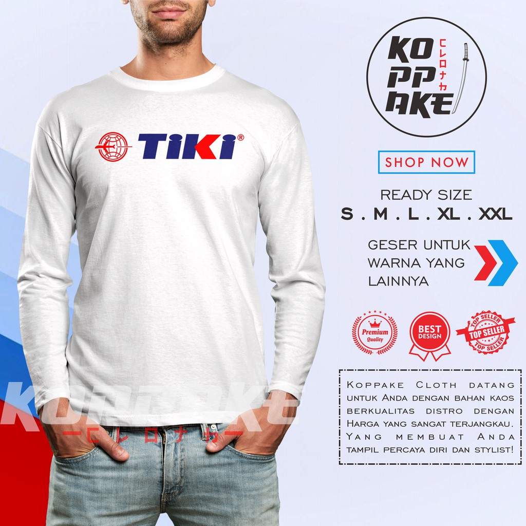 Kaos TIKI Logo Lengan Panjang Baju Perusahaan