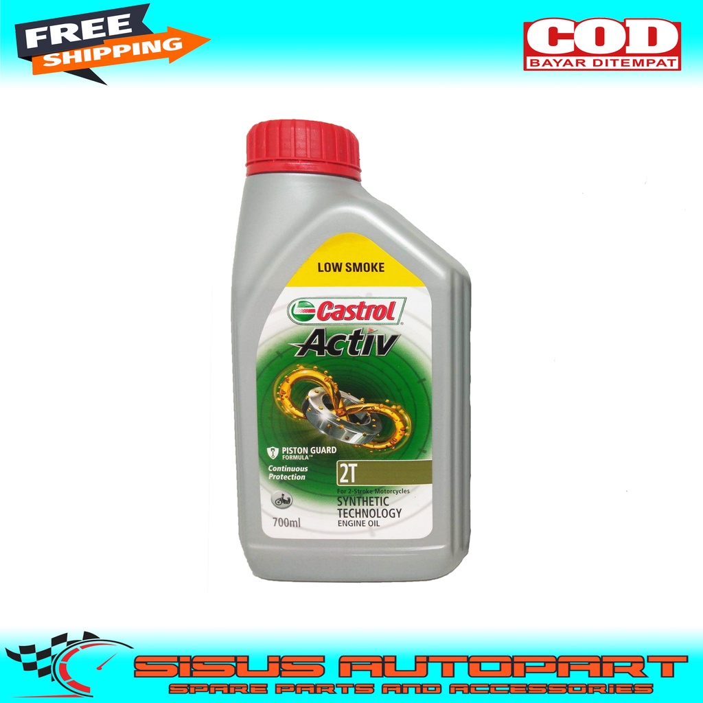 OLI SAMPING CASTROL ACTIV LOW SMOKE 2T 700ML / CASTROL ACTIV / OLI SAMPING CASTROL 0,7L