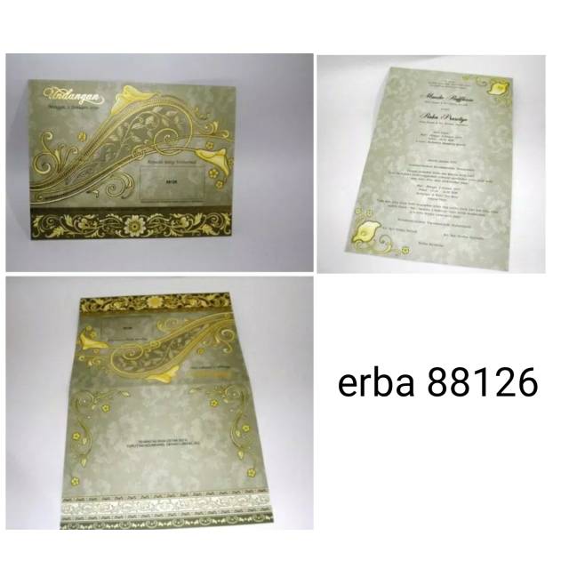 Undangan pernikahan | erba 88126 | cetak undangan murah