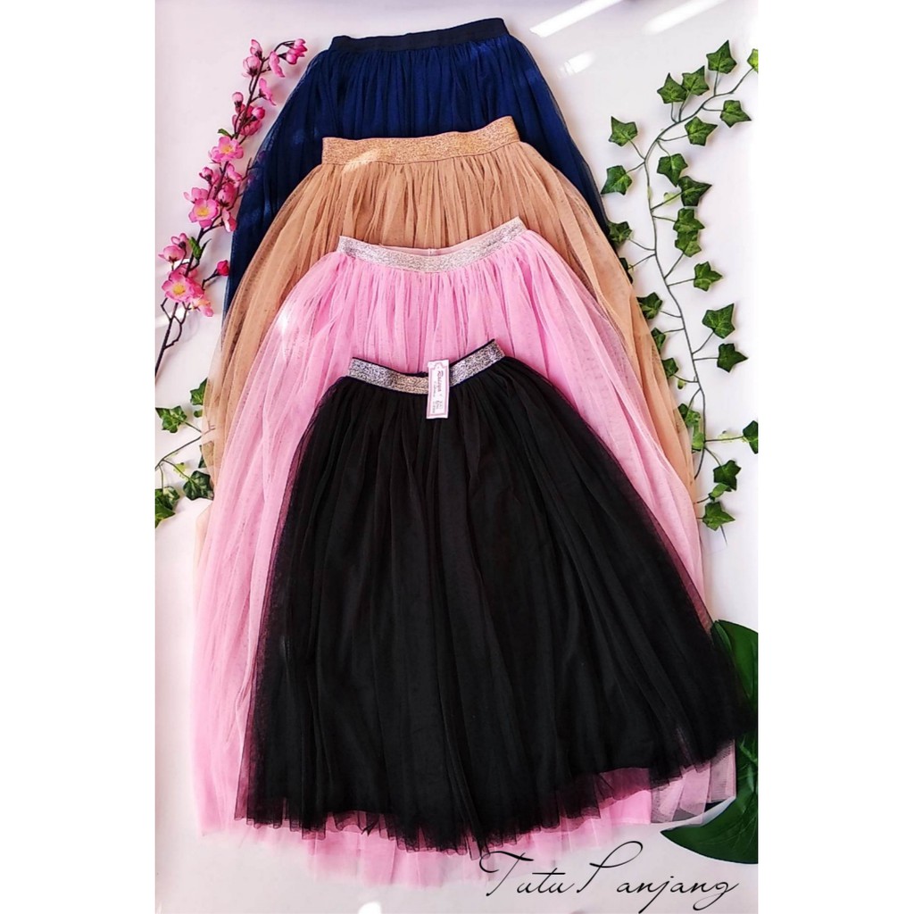  ROK TUTU ANAK PANJANG  PREMIUM SIZE S M L XL XXL Shopee 