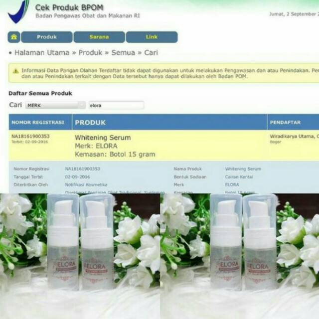 SERUM PEMUTIH ELORA / ELORA WHITENING SERUM