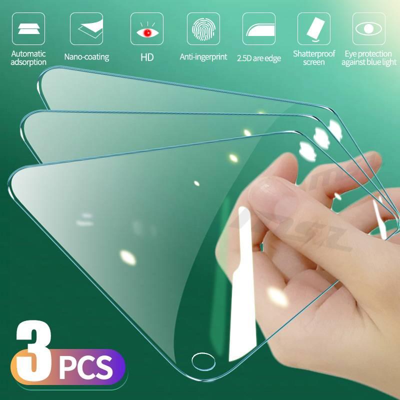 3Pcs Tempered Glass For Realme 6 7 8 Pro 6i 7i Glass Screen Protector For OPPO Realme 7 Pro Glass Protective Film