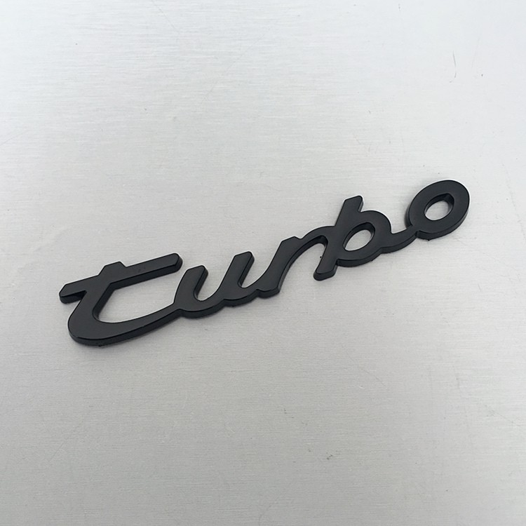 Stiker Logo Turbo Bahan Metal untuk Dekorasi Fender/Bagasi Mobil