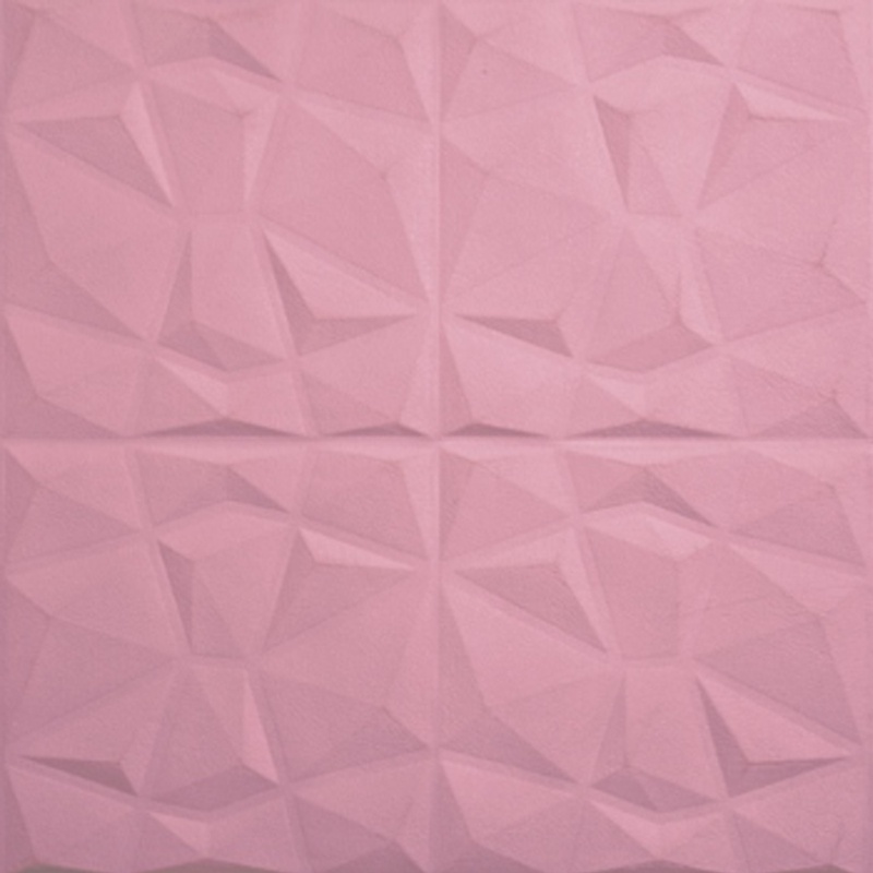[COD] Wallpaper FOAM 3D Sticker Dinding Timbul High Quality Dekorasi Kamar Rumah Best sWeller-PINK 70*70CM