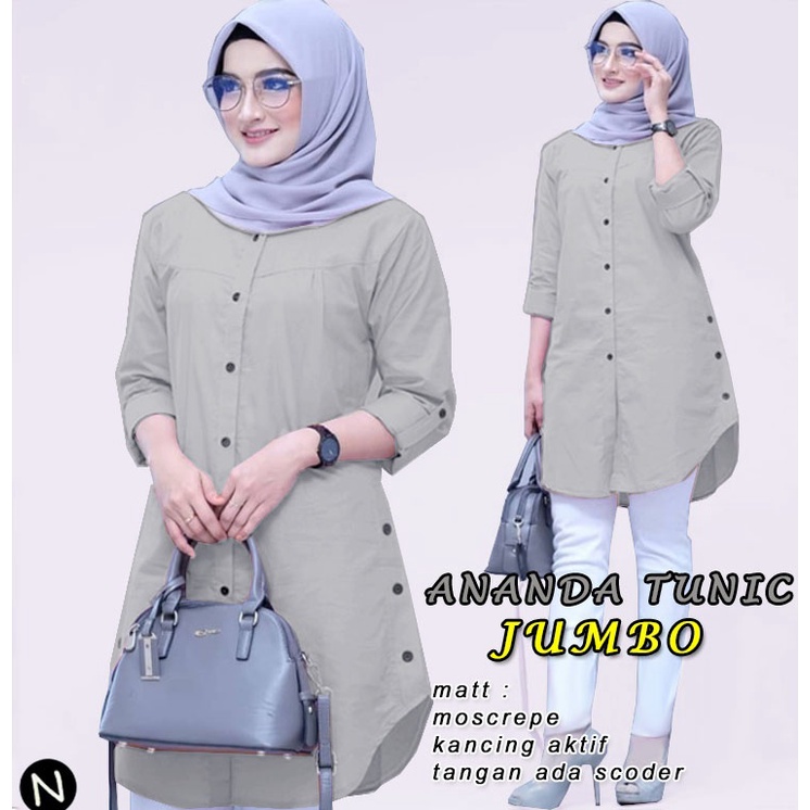 CTN Baju atasan tunic ANANDA jumbo best seller