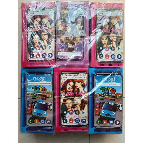 

kertas kotak kado bergambar motif HP 1 bal