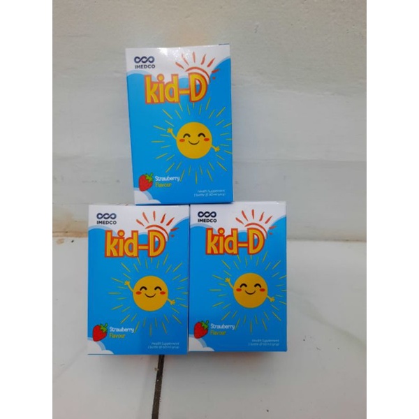 KID - D/KID D Vitamin D3 400 IU untuk anak, Sirup 60 ml, vitamin imun dan tulang