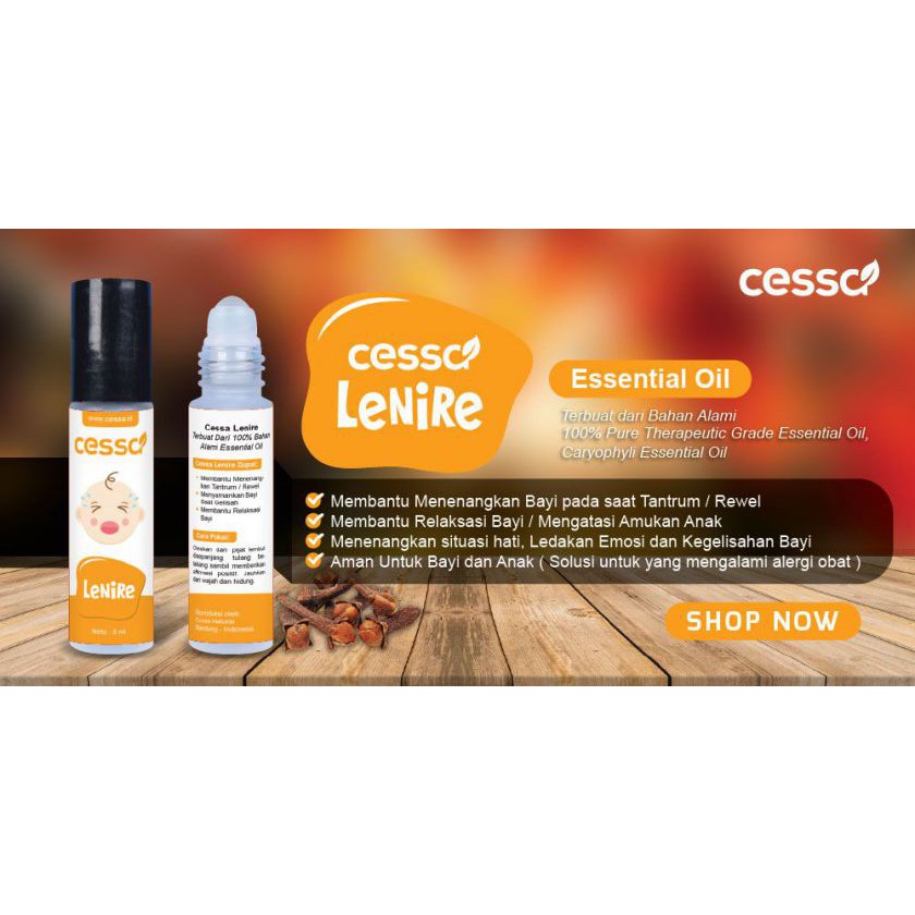 Cessa Lenire Essential Oil Menenangkan Bayi Rewel Nangis Atasi Masuk Angin Pada Bayi Shopee Indonesia