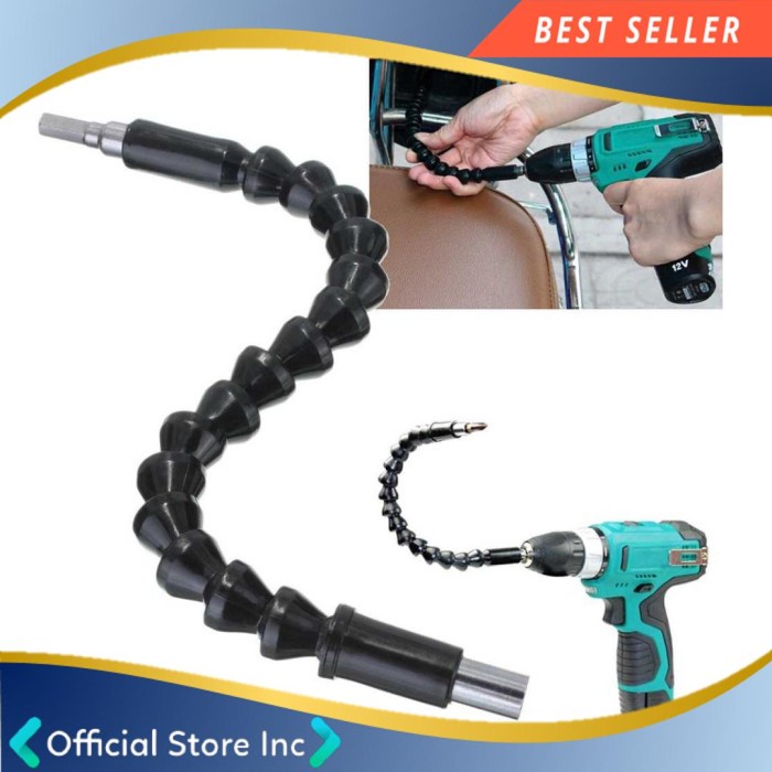 Adapter Extension Flexible Shaft untuk Bor Obeng Elektrik Celah Sempit
