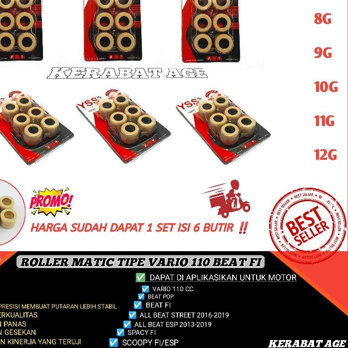 ➭ ROLLER ROLER LOLER RACING BEAT FI BEAT ESP BEAT STREET BEAT POP VARIO 110 KARBU SCOOPY ESP 9 10 11