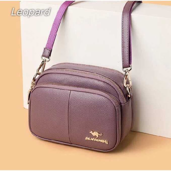 Sling Bag Wanita Mini KANGOROO Level 2 PLAIN Tas Slempang Wanita Korea Tas Selempang Bahu Terbaru Kekinian Simpel Kasual Santai