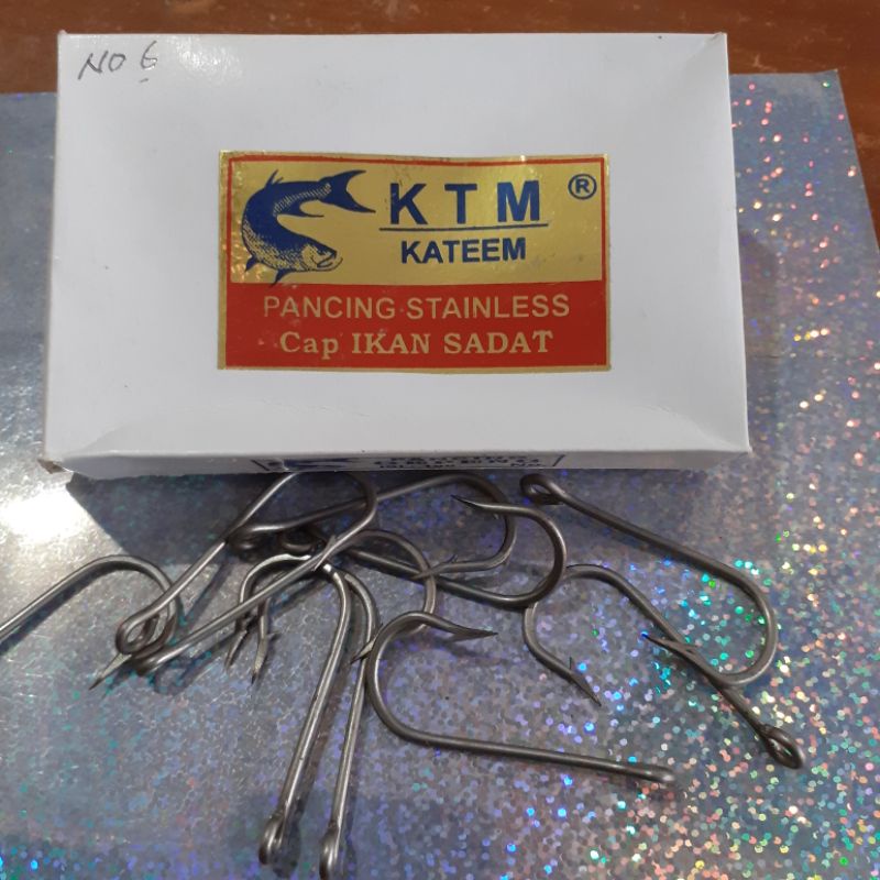 Pancing/ Kail stainless Fishing KTM (kateem) No.6 isi (100pcs)