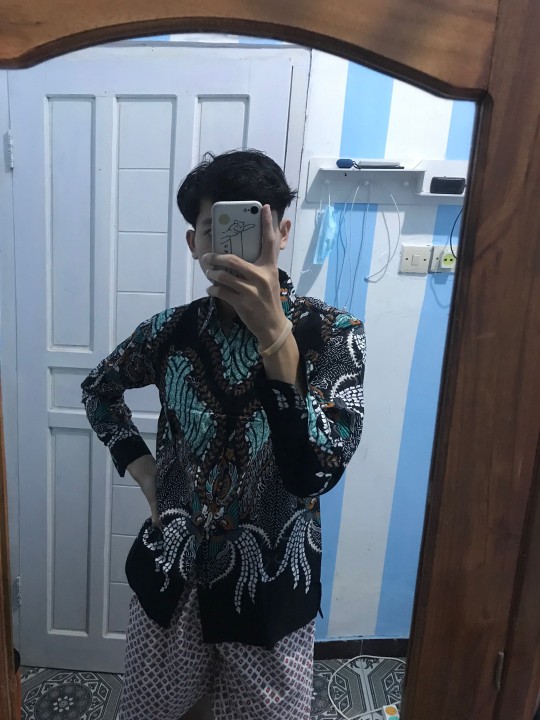 New Arrival Distro Batik Pria Bordir Sogan Hrb026 Batikaf Notoarto Batik Ipnu-ippnu Hem Pria Bel