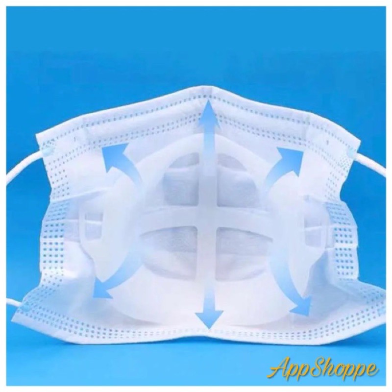 Bracket 3D Penyangga Masker Silicone Sirkulasi Udara Premium Quality