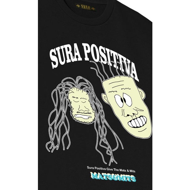 Sura Positiva - Sweater Crewneck (Mats &amp; Mits) Black