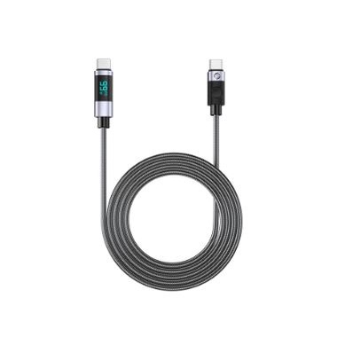 Cable type-c to usb-c pd orico 50cm 5A 480Mbps 100w fast charging braided with display LDC2C-05 - Kabel charge data 0.5m