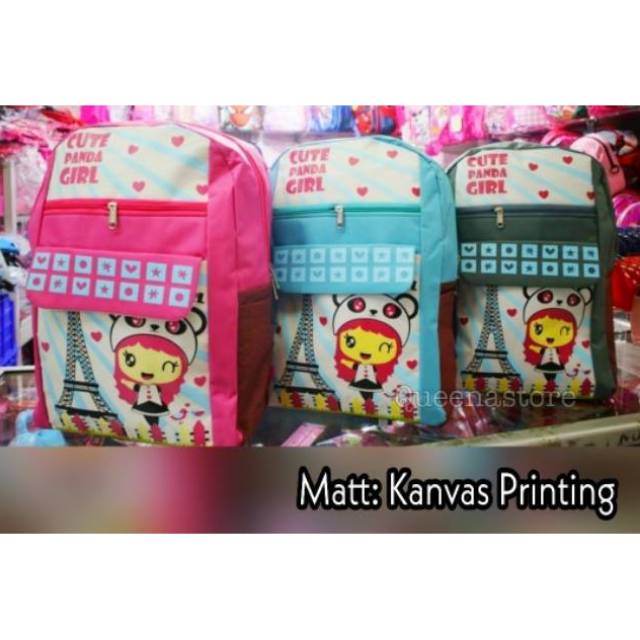 Tas sekolah SD SMP SMA bonus jas hujan