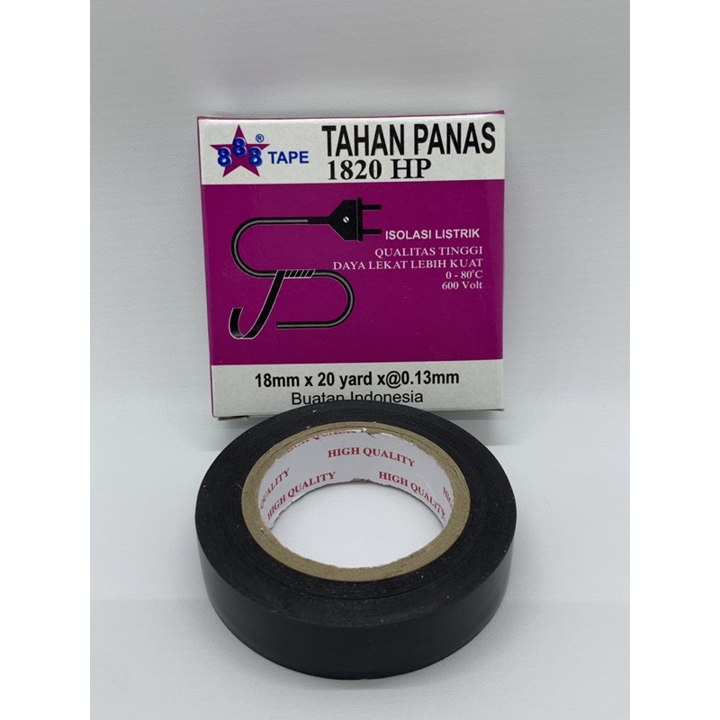 

Solatip Listrik / Lakban Listrik ukuran 18mm