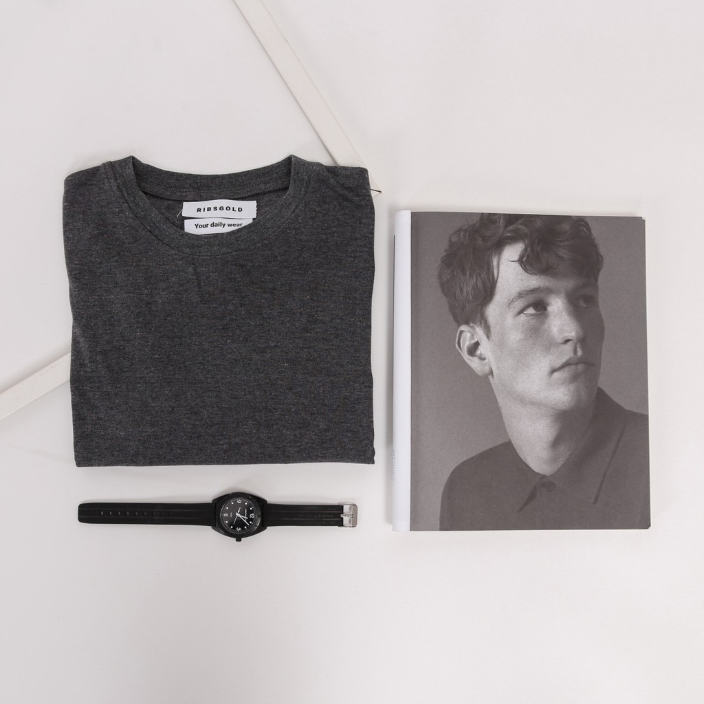 Kaos Polos Carbon MV-11 Ribsgold-Dark Grey