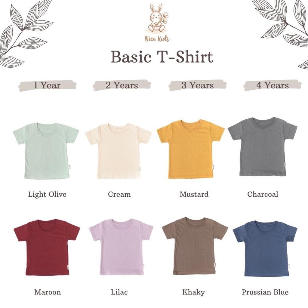 Nicekids - Basic T-Shirts / Kaos Anak