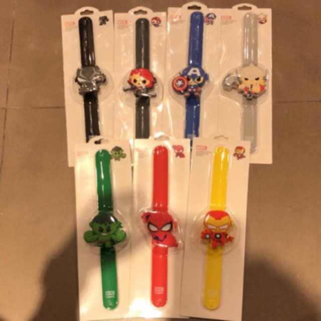 MINISO X MARVEL Sesame Street / Marvel series kids slap watch. Jam tangan anak miniso