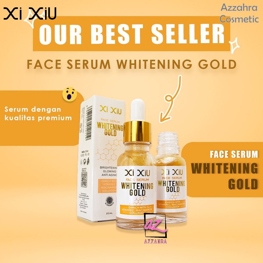 XI XIU Face Serum Whitening Gold - 20ml ORIGINAL BPOM