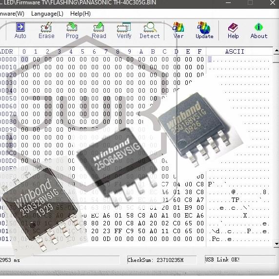 ☉ IC Eeprom Firmwre TV LED 25Q32 25Q64 25L32 25L64 ☁