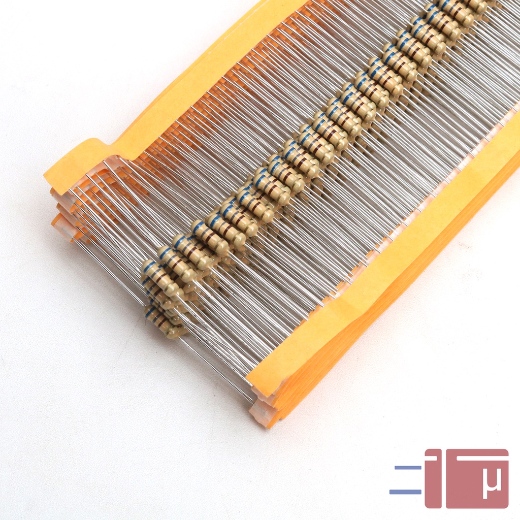 X10 Resistor 680R 680Ohm 1/2W Karbon 5% Taiwan Kaki Tembaga