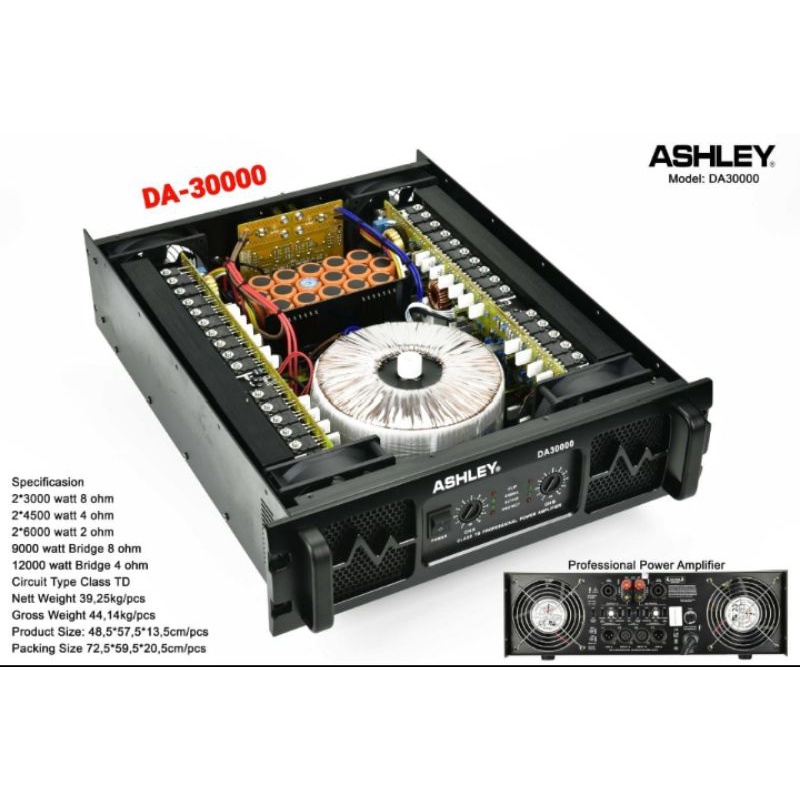Power Ashley DA 30000 Amplifier Ashley DA30000 Class TD Original