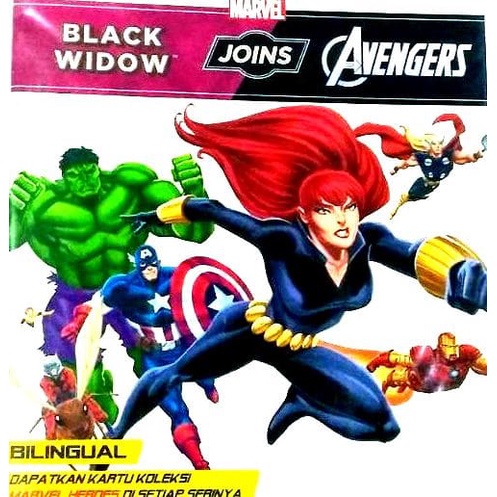 Buku Cerita Billingual Black Widow Joins Avengers . Marvel