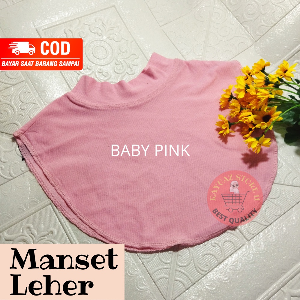 Manset Leher Wanita Hijab kaos Premium Manset Toga Inner Penutup Leher Hijab