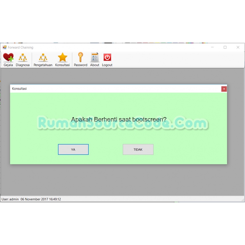 Source Code Sistem Pakar Metode Forward Chaining VB.Net