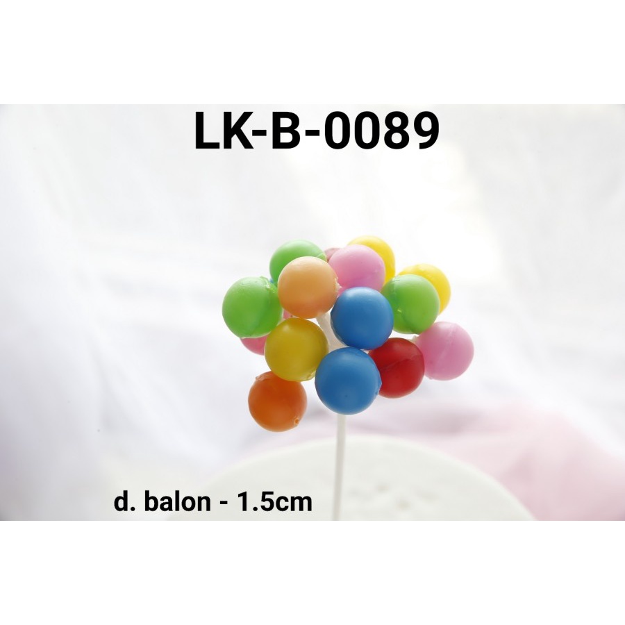 LK-B-0089 Topper kue tart lokal topper cake balon plastik