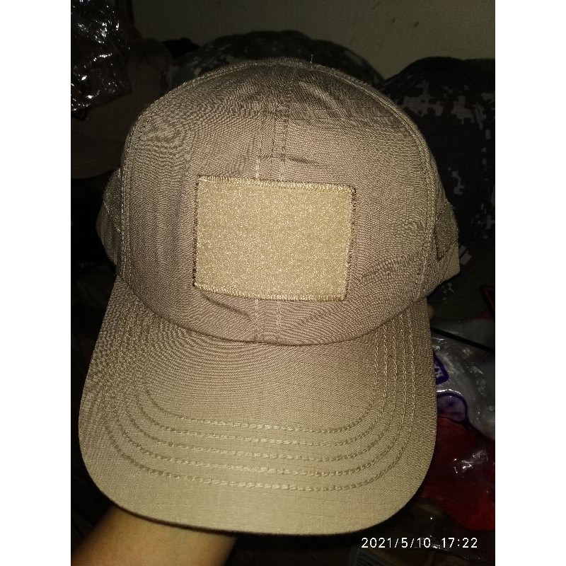 topi kain velcro