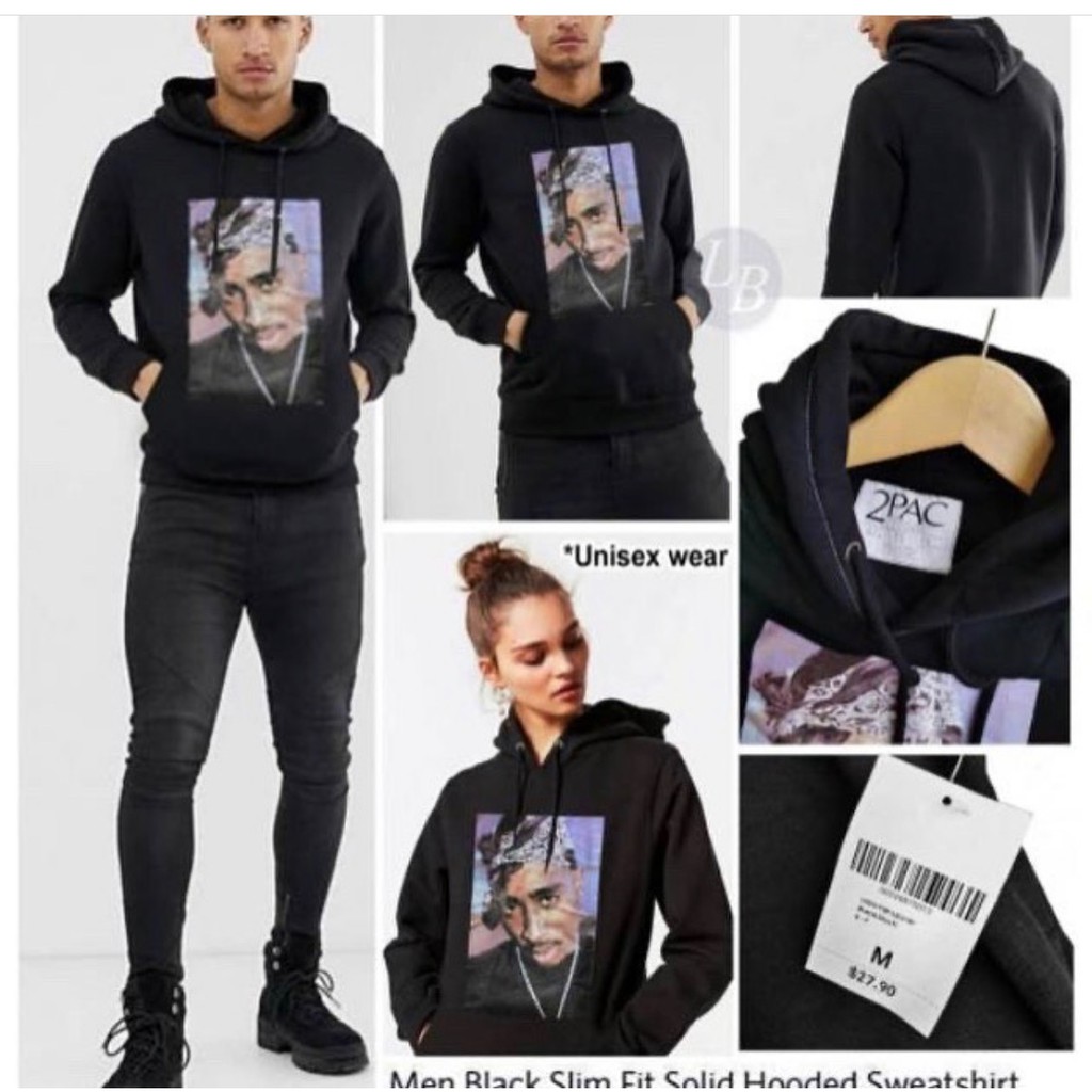 [Bisa bayar di tempat] Hoodie sweater FORREVER 21 x 2PAC ORIGINAL (garansi uang kembali)