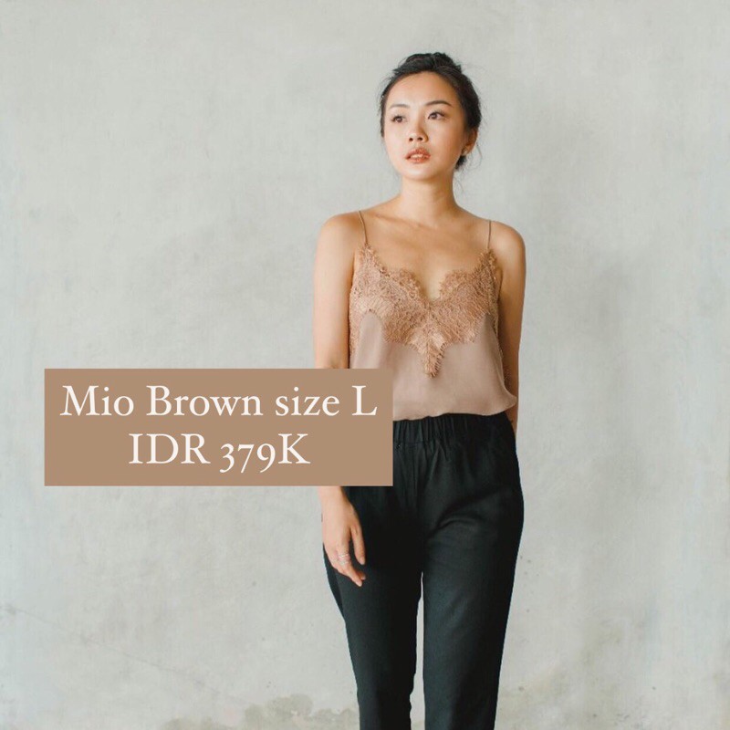 Eunoia Mio Camisole in Brown size L