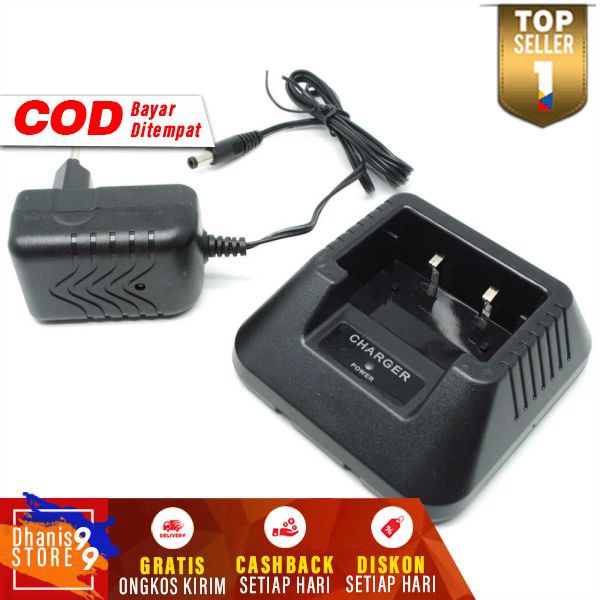 Charger Baterai Walkie Talkie for Baofeng BF-UV-5R Carger Battery HT Murah Charge Batre Walki Talki