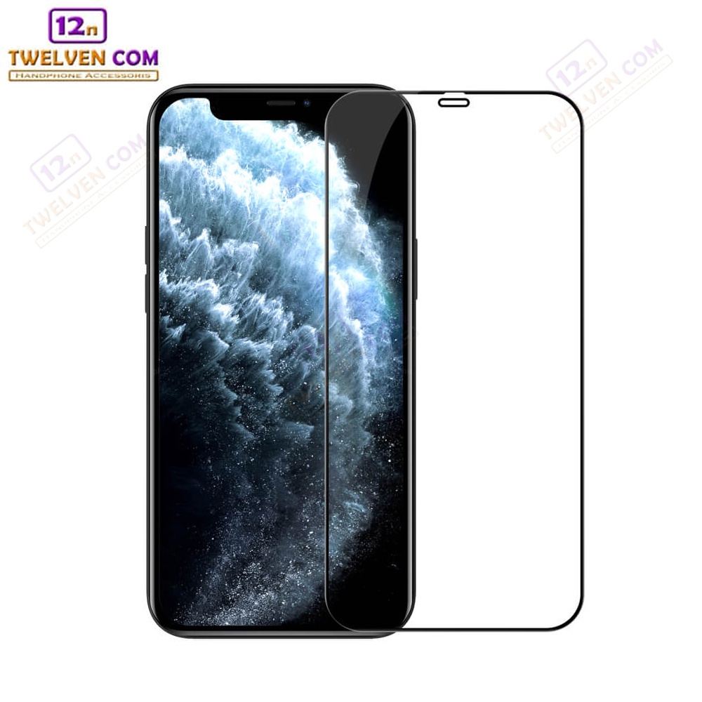 [FLASH SALE] zenBlade 5D Full Cover Tempered Glass iPhone 12 Pro 6,1 INC - Hitam