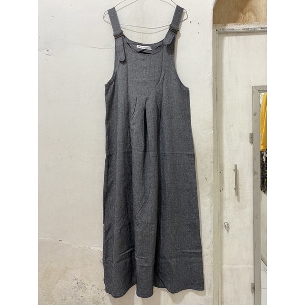 (Preloved) Maxi dress overall merk 3H head hand heart