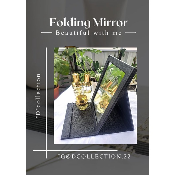 portable mirror,folding mirror, cermin lipat