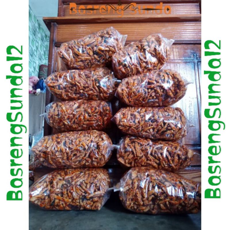 (PAKET RESELLER) BASO GORENG Kemasan 10 KG BASRENG PEDAS EXTRA DAUN JERUK