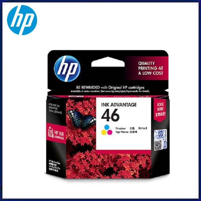 Tinta HP 46 Colour Original . tinta printer HP ori