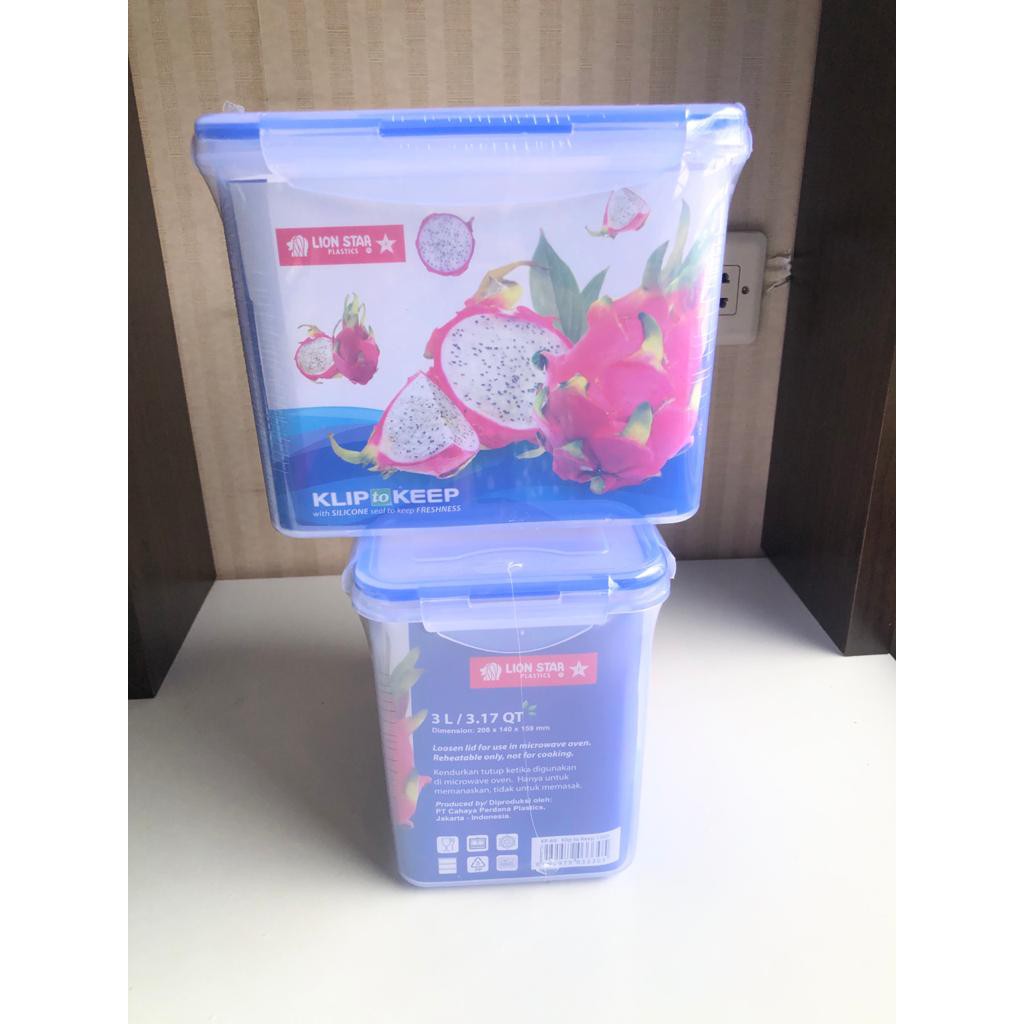 Kotak Makan / Tempat Makan Lion Star Klip To Keep 1303 ( 3L )